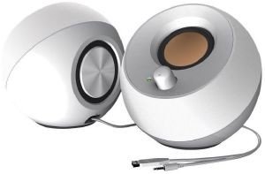 CREATIVE CREATIVE PEBBLE MODERN 2.0 USB DESKTOP SPEAKERS WHITE