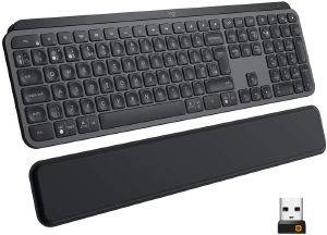 LOGITECH MX KEYS PLUS WIRELESS ILLUMINATED WITH PALM REST US INTERNATIONAL