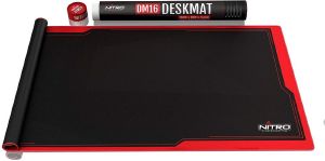 NITRO CONCEPTS DESKMAT DM16 1600X800MM BLACK/RED