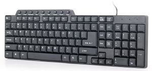 GEMBIRD KB-UM-104 COMPACT MULTIMEDIA KEYBOARD USB US LAYOUT BLACK