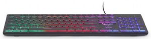 GEMBIRD KB-UML-02 RAINBOW BACKLIGHT MULTIMEDIA KEYBOARD, BLACK, US LAYOUT GEMBIRD KB-UML-02 RAINBOW BACKLIGHT MULTIMEDIA KEYBOARD, BLACK, US LAYOUT