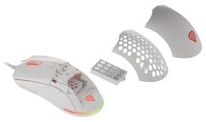 GENESIS NMG-1842 KRYPTON 750 8000DPI RGB GAMING MOUSE WHITE
