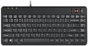 PERIXX PERIBOARD-505 H S PLUS US MINI RED TRACKBALL USB US KEYBOARD WITH 2 HUBS