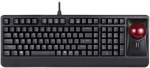 PERIXX PERIBOARD-522 B WIRED 55MM TRACKBALL BLACK KEYBOARD