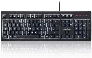 PERIXX PERIBOARD-329 WIRED BACKLIT HIGH SCISSOR USB KEYBOARD