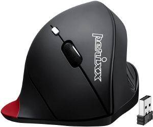 PERIXX PERIMICE-718R PROGRAMMABLE WIRELESS 2.4 GHZ ERGONOMIC VERTICAL MOUSE LARGE SIZE