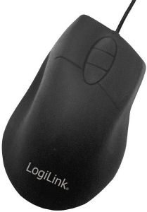 LOGILINK ID0163 SILICONE OPTICAL MOUSE USB 800 DPI IP68 BLACK