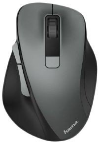 HAMA 182633 MW-500 SILENT OPTICAL 6-BUTTON WIRELESS MOUSE ANTHRACITE
