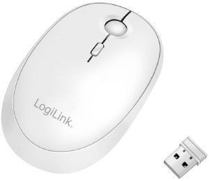 LOGILINK ID0205 WIRELESS & BLUETOOTH DUAL MODE MOUSE 2.4GHZ 1000/1600DPI WHITE