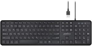 PERIXX PERIBOARD-210B US WIRED SCISSOR BLACK STD USB US KEYBOARD