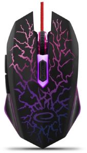 ESPERANZA EGM211R WIRED MOUSE FOR GAMERS 6D OPTICAL USB MX211 LIGHTNING