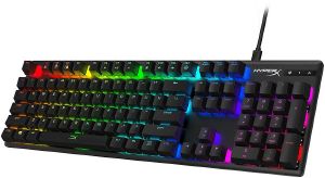  HYPERX HX-KB6AQX-US ALLOY ORIGINS RGB MECHANICAL GAMING KEYBOARD HX AQUA SWITCHES