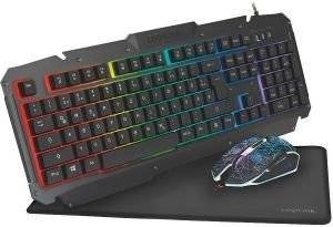 LOGILINK ID0185 GAMING COMBINATION SET KEYBOARD GERMAN (QWERTZ) LAYOUT + MOUSE + MOUSEPAD