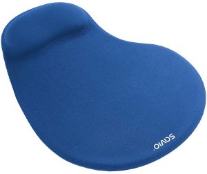 SAVIO MP-01BL GEL MOUSE PAD WITH WRIST SUPPORT