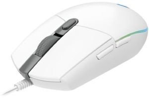 LOGITECH 910-005824 G102 LIGHTSYNC PROGRAMMABLE RGB GAMING MOUSE WHITE