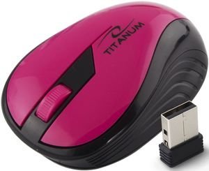 ESPERANZA ESPERANZA TM114P TITANUM WIRELESS OPTICAL MOUSE 2.4GHZ 3D USB RAINBOW PINK