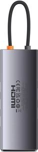BASEUS METAL GLEAM SERIES 8-IN-1 MULTIFUNCTIONAL TYPE-C HUB HDMI 4K RJ45 3X USB3.0 CARD READER