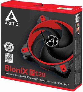 ARCTIC BIONIX P120 PRESSURE-OPTIMISED 120MM GAMING FAN WITH PWM PST RED ARCTIC BIONIX P120 PRESSURE-OPTIMISED 120MM GAMING FAN WITH PWM PST RED