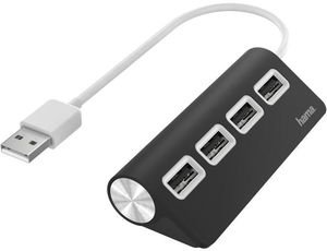 HAMA 200119 USB HUB USB 2.0 1:4 BLACK