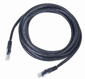 CABLEXPERT PP12-0.5M/BK BLACK PATCH CORD CAT5E MOLDED STRAIN RELIEF 50U PLUGS 0.5M