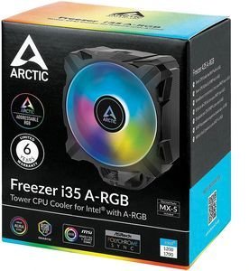 ARCTIC FREEZER I35 ARGB CPU COOLER COMPATIBLE WITH 1700/1200/115X ACFRE00104A ARCTIC FREEZER I35 ARGB CPU COOLER COMPATIBLE WITH 1700/1200/115X ACFRE00104A
