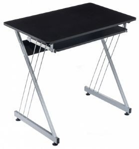 ΓΡΑΦΕΙΟ 80X50X75ΕΚ.PVC ΜΑΥΡΟ/ΜΕΤΑΛ. ΑΣΗΜΙ/CPU ΓΡΑΦΕΙΟ 80X50X75ΕΚ.PVC ΜΑΥΡΟ/ΜΕΤΑΛ. ΑΣΗΜΙ/CPU