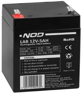 NOD LAB 12V5AH REPLACEMENT BATTERY NOD LAB 12V5AH REPLACEMENT BATTERY