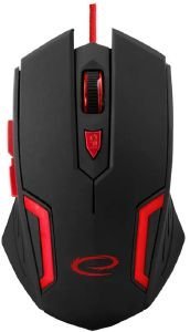 ESPERANZA EGM205R WIRED MOUSE FOR GAMERS 6D OPTICAL USB MX205 FIGHTER RED