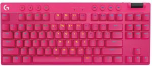 LOGITECH 920-012159 G PRO X TKL LIGHTSPEED GAMING KEYBOARD MAGENTA TACTILE