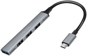 LOGILINK UA0392 USB 3.2 4-PORT SLIM HUB WITH ALUMINIUM CASING