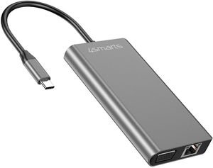 4SMARTS 8IN1 HUB USB-C TO ETHERNET HDMI VGA 2X USB-A 3.0 1X USB TYPE-C CARD READER SPACE GREY 4SMARTS 8IN1 HUB USB-C TO ETHERNET HDMI VGA 2X USB-A 3.0 1X USB TYPE-C CARD READER SPACE GREY