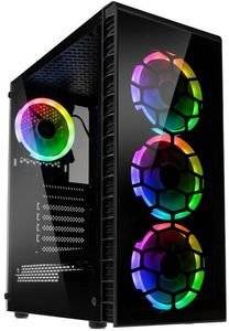 CASE KOLINK OBSERVATORY LITE RGB MIDI-TOWER - TEMPERED GLASS - BLACK