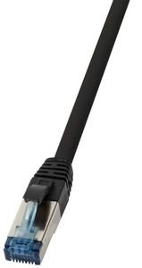 LOGILINK CQ6035S CAT.6A S/FTP PUR PATCH CABLE 1M BLACK LOGILINK CQ6035S CAT.6A S/FTP PUR PATCH CABLE 1M BLACK
