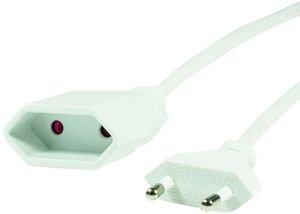 LOGILINK CP126 POWER CORD EXTENSION EURO CEE 7/16 PLUG TO SOCKET 2M WHITE LOGILINK CP126 POWER CORD EXTENSION EURO CEE 7/16 PLUG TO SOCKET 2M WHITE