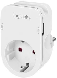 LOGILINK PA0259 SOCKET ADAPTER 1X CEE 7/3 1X USB-A , 1X USB-C LOGILINK PA0259 SOCKET ADAPTER 1X CEE 7/3 1X USB-A , 1X USB-C