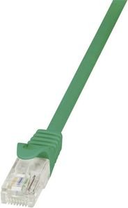 LOGILINK PATCH CABLE CAT.6 U/UTP GREEN  0,25M ECONLINE