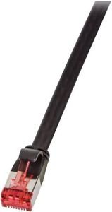 LOGILINK PATCH CABLE FLAT CAT.6A SHIELDED 10M BLACK LOGILINK PATCH CABLE FLAT CAT.6A SHIELDED 10M BLACK