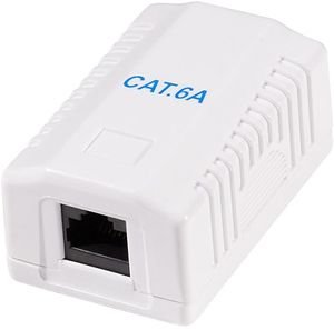 LOGILINK NP0100 CAT.6A WALL OUTLET 1X RJ45 UNSHIELDED PURE WHITE LOGILINK NP0100 CAT.6A WALL OUTLET 1X RJ45 UNSHIELDED PURE WHITE