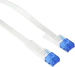 LOGILINK PATCH CABLE FLAT CAT.5E U/UTP, WHITE, 15M LOGILINK PATCH CABLE FLAT CAT.5E U/UTP, WHITE, 15M