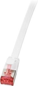 LOGILINK PATCH CABLE FLAT CAT.6A SHIELDED 20M WHITE LOGILINK PATCH CABLE FLAT CAT.6A SHIELDED 20M WHITE