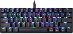  MOTOSPEED CK61 RGB MECHANICAL GAMING KEYBOARD BLUE SWITCH