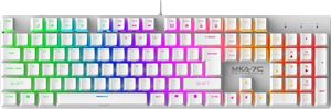ARMAGGEDDON MECHANICAL HOTSWAP KEYBOARD 12FX BACKLIGHT BLUE SWITCH 2024 WH CLICKY MKA-7C-2024-W