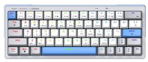 ARMAGGEDDON TRIMODE MECH RGB KEYBOARD LINEAR 63KEYS GMK-100 WINTER GMK-100W