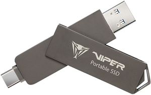 PATRIOT VIPER PVP30 2TB PORTABLE SSD USB 3.2 GEN2 TYPE-A & TYPE-C PVP302TB28UDG