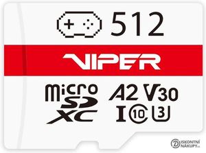 PATRIOT PV512GGM32MCX VIPER GAMING SERIES 512GB MICRO SDXC V30 A2 PV512GGM32MCX