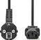 NEDIS CEGL10000BK100 POWER CABLE PLUG WITH EA...