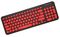 ALCATROZ WIRELESS MOUSE AND KEYBOARD JELLYBEAN A2000 B.RED A2000BR