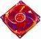 AKASA AK-170CR-4RDS 80MM CRYSTAL RED FAN WITH...