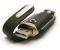 LEATHER L3 USB DRIVE 2GB BLACK