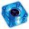 AKASA 40MM X 20MM CRYSTAL BLUE FAN W/ BLUE LE...